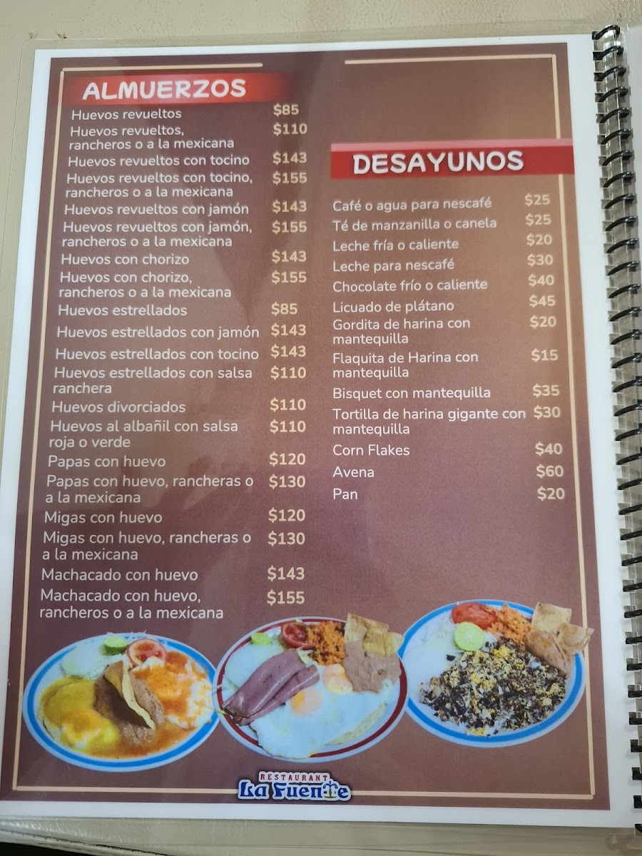 Restaurant La Fuente Menu - Image 4